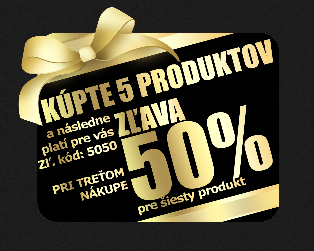 Sleva na produkty pro naše věrné zákazníky